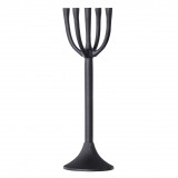 CANDLEHOLDER 5 BLACK METAL 80    - CANDLE HOLDERS